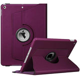 Fintie Rotating Case For 9Th Generation (2021) / 8Th Generation (2020) / 7Th Gen (2019) 10.2 Inch - 360 Degree Rotating Stand Cover With Pencil Holder, Auto Wake Sleep, Purple