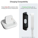 Compatible With Syncup Kids Watch Screen Protector (Not Compatible With Syncup Watch 2), Hard Pc & Tempered Glass Case Cover (Transparent)