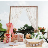 Mini Cards Sign Banner For Card Box Wedding Themed Hanging Banner Decor Party Decoration For Birthday For Basket Table Greeting Photo Props Table Decor, Basket Not Included(Classic,Linen)