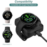 Charger for Google Pixel Watch 2 & 3, 2000mAh Portable Charger with USB Cable for Pixel Watch 2 3