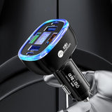 Multi-Port Smart Car Charger With Digital Display Super/Pd/3 Usb Output Compact Fire-Proof Pc Design Supports One Fast Charger