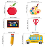 Back To School Banner Decorations - Welcome Back Banner, Hanging Swirls & Cake Toppers (Multicolor, School-Themed)