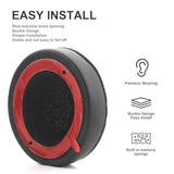 Solo 4 Ear Pads Replacement Ear Cushions Compatible With Beats Solo 4 Wireless On-Ear Headphones Softer Protein Leather High-Density Memory Foam Earpads Earmuffs Ear Cups Cover Repair Parts - Black