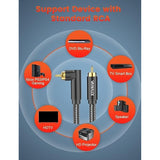 90 Degree Rca Cable Subwoofer Cable Male To Male Digital Coaxial Audio Cable F