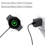 Watch Charging Adapter Compatible For Samsung Galaxy Watch 6/7/Ultra, 6 Classic, 5/5 Pro/4/4 Classic/3/Active 2/Active 1, Magnetic Wall Fast Charger & Cable, Magnetic Wireless Charging Cable 3.3Ft