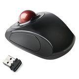 Kensington Orbit Wireless Mobile Trackball, 2.4 Ghz Frequency/30 Ft Wireless Range, Left/Right Hand Use, Black/red
