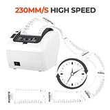 Receipt Printer, Thermal Receipt Printer Works With Windows Mac Chromebook Linux Cash Drawer, Usb/Ethernet Port 80Mm Printer For Pos, High-Speed Auto-Cutter Wall Mount, Esc/Pos, Itpp047