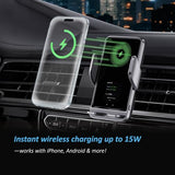 4G Mobile Car WiFi Hotspot with 10GB Preloaded US Data, Phone Holder for Navigation Wireless Charging Mount for Driving, Passenger Connectivity &