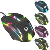 Phantazma Gaming Mouse, Wired Mouse With Rgb Led Lights, Compatible With Windows, Macos, Linux, Playstation, Xbox, Ergonomic Mouse With Tactile Buttons, Up To 1,500 Dpi