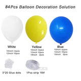Blue Yellow White Balloon Garland Arch Kit Baby Shower Wedding Birthday Party Decor
