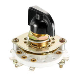 2P3T 2 Pole 3 Throw Single Deck Band Channel Rotary Switch Selector With Plastic Knob