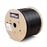 Cat6 Outdoor Cable, 500Ft, 23Awg Solid Bare Copper, Unshielded Twisted Pair (U