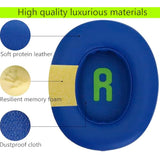 Jr460 Replacement Ear Pads, Compatible With Jbl Jr460 Headphone Ear Pads, Made Of Soft Protein Leather And Memory Foam, Repair Accessory Replacement Ear Pads*2+1 Headband (Blue)