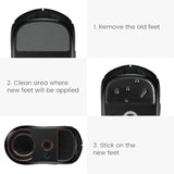 kwmobile Mouse Feet Replacement Compatible with Endgame Gear XM2we Computer Mouse Skates Sticker - Black