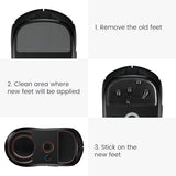 Mouse Feet Replacement Compatible With Steelseries Rival 3 Computer Mouse Skates Sticker - Black