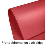 Red Shimmer Cardstock 8.5 X 11 Paper, 24 Sheets 80Lb Red Card Stock Printer Paper For Christmas, Invitations, Certificates, Valentines Day, Card Making