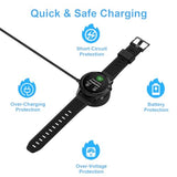 2-Pack Charging Cables for Garmin Charger Cable, 1m Long & 30cm Short Watch Charger Replacement for Garmin Vivosport,Approach X10,vivosmart