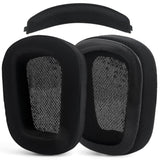 G933 Mesh Fabric Ear Pads And Headband Replacement Ear Cushions Compatible With Logitech G933 G935 G633 Headphones Comfort Memory Foam Earmuffs Replacement Earpads Ear Cups Cover Repair Parts (Black)