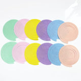 36PCS Pastel Felt Hanging Swirls, Macaron Color Ceiling Garland for Parties