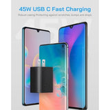 2 Pack 45 Watt Usbc Charger Block For 45W Samsung Charger Type C Fast Charging With 6 Ft Type C To C Cable Compatible With Galaxy S24 Ultra/S24+/S24/ S23 Ultra/S23/S23+/S22 Ultra/S22+/S21