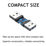 2Pack Usb 3.0 Panel Mount Coupler, Usb Pass Through Connector, Female To Femal