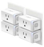 Plug Hs103P4, Smart Home Wi-Fi Outlet Works With Alexa, Echo, Google Home & Ifttt, No Hub Required, Remote Control, 15 Amp, Ul Certified, 4-Pack, White