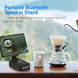 Cell Phone Stand With Wireless Bluetooth Speaker Compatible For Iphone/Samsung/Ipad Tablet, Anti-Slip Design Phone Stand With Hd Surround Sound For Home,Office,Outdoor Etc.