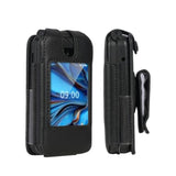 Leather Case For Consumer Cellular Iris Easy Flip Phone (2024) / Boost Mobile Summit Flip 4G (Sl006D) Form-Fit Cover With Secure Fit, Rotating Belt Clip, Screen & Keypad Protection