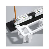 1U 12 Ports Cat5E Wallmount Patch Panel, Utp Ethernet Patch Panel With Rj45 Ca