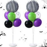 62pcs Halloween Balloon Kit Purple Black Green Foil Balloons for Party Decorations
