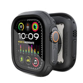 Made For Apple Watch Ultra 2 1 Bumper Case Screen Protector Kit 49Mm Quattro Max Series Rugged, Military-Grade Durable Flexible Shockproof Protective Cover W/Tempered Glass For Iwatch, Black