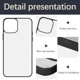 10 Pcs Heat Press Blank Phone Case For Iphone 16 Pro Max 6.9 Inch,Matte Black Soft Rubber Protective Shockproof Insert Aluminum Plate Case