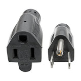 Tripp Lite Heavy-Duty Power Extension Cord 15A, 14AWG (NEMA 5-15P to NEMA 5-15R) 6-ft.(P024-006) Black