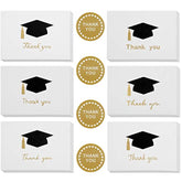 24 Pcs Blank 2026 Graduation Thank You Cards 3.5 X 5 Inch Gold Foil Foldable Greeting Card With Envelopes And 1 Inch Stickers For Elementary High School College Graduation Party Supplies Gifts