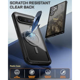 Pixel 9 Pro XL Case, MagSafe, Fingerprint ID, Shockproof, Clear, Screen Protector