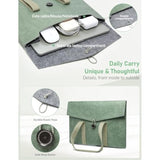 15-16 Inch Tyvek Slim Laptop Sleeve, Compatible With 16.2 Inch Macbook Pro 16 M4/M3/M2/M1 Pro/Max 2024-2021, 15.3 Inch Macbook Air 15, 16 Inch Asus Vivobook, Dell Xps 16, Spruce