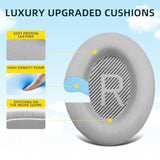 For Bose Headphones Protein Leather Ear Cushions, Bose Quietcomfort 15 Qc15 Qc25 Qc2 Qc35/Ae2 Ae2I Ae2W Replacement Ear Cushions W/Soundtrue & Soundlink Series (Grey)