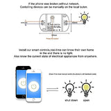 16A Basic Wireless Smart Switchwi-Fi Light Switch Compatible With Alexa & Google Home & Smartthings,Fcc Certified,No Hub Required Support Diy Module (2 Pcs)