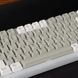 121 Keys White Gray Keycaps Cherry Profile Doubleshot Keycap Suitable For 61/6