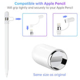 Magnetic Replacement Cap And Charger Adapter For Apple Pencil 1St Generation (With Silicone Protective Cap Holder) For Tablet