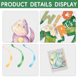 Boy Dinosaur Baby Shower Decorations Banner And Party Swirls Set, Jungle Animal Dino Theme Rawr It'S A Boy Party Banner And Hanging Set Supplies Decorations