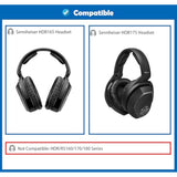 Professional Earpads Cushion&Headband Replacement Compatible With Sennheiser Hdr165 Hdr175 Wireless Headset Ear Pads With Skin-Friendly Leather And Memory Foam