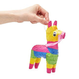 Mini Donkey Pinata - 3 Pack Small Mexican Pinatas For Cinco De Mayo, Mexican Fiestas, Birthday Parties (4 X 7.5 X 2 In Pianta)