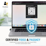 The Nano-A Fido2 Security Key Hardware Passkey Device With Usb Type A, Totp/Hotp, Fido2.0 Two Factor Authentication 2Fa Mfa, Works With Windows/Mac/Ios/Android/Linux/Gmail/Facebook/Github/Coinbase