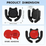 3 Pack Multi-Surface Car Mount for PopSocket Grip Strong Adhesive Black