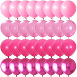 Pink Balloon Garland Kit Hot Pink & Chrome Balloons for Birthdays, Showers and Weddings