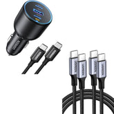 UGREEN Bundle: 130W USB-C Car Charger + 2x 100W USB-C Cables