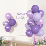72Pc Purple Balloon Set – Lavender, Pearl & Confetti Balloons for Parties