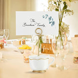 Place Cards For Wedding Or Party, Seating Place Cards For Tables, Scored For Easy Folding, Flower Design 100 Pack, 2 X 3.5 Inches