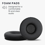 kwmobile Ear Pads Compatible with Sony MDR-XB450AP / XB550 / XB650 Earpads - 2X Replacement for Headphones - Black